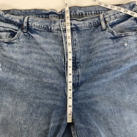 Old Navy Extra High Rise Sky-Hi Straight Jeans Women's Plus Size 24 Button-Fly - Picture 10 of 14